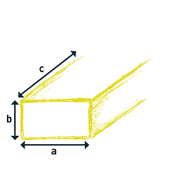 Dimension explanation image: flat_bar