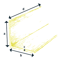 Dimension explanation image: l_profile