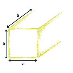 Dimension explanation image: square_bar